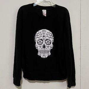 S No Boundaries Pajama Top, Calavera Skull Design